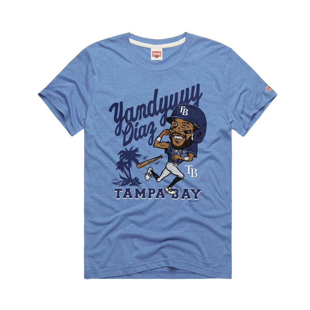 Rays Homage Blue Yandyyyyy Diaz T-Shirt - The Bay Republic | Team Store of the Tampa Bay Rays & Rowdies