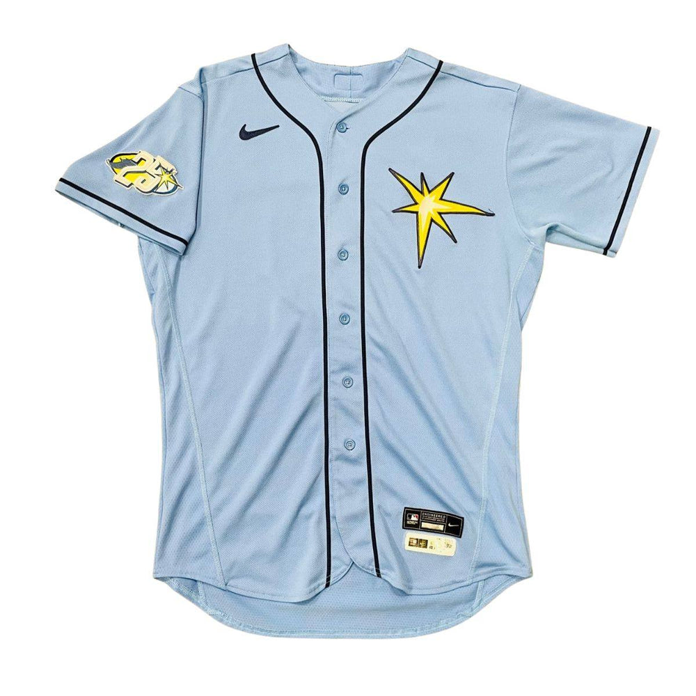 Rays Isaac Paredes Team Issued Authentic Autographed Burst Jersey - The Bay Republic | Team Store of the Tampa Bay Rays & Rowdies