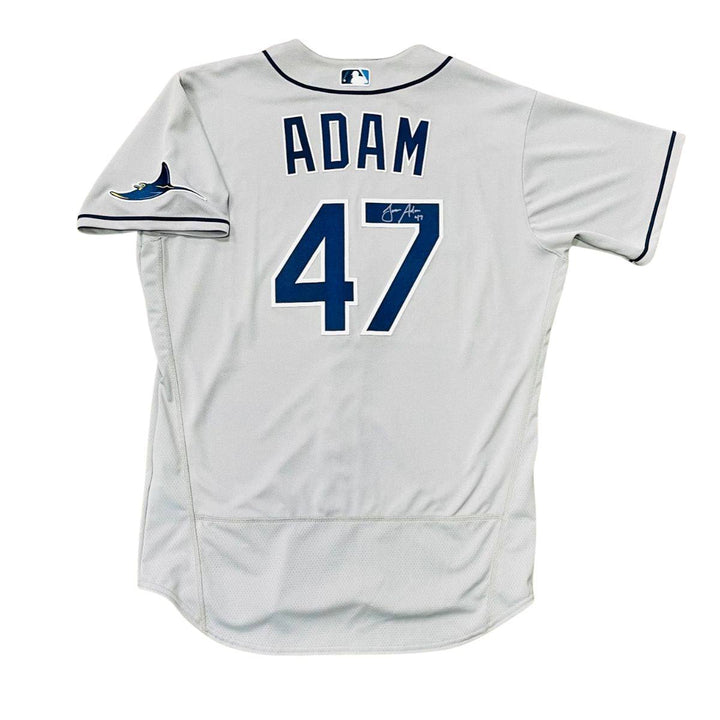 Rays Jason Adam Team Issued Authentic Autographed Grey Jersey