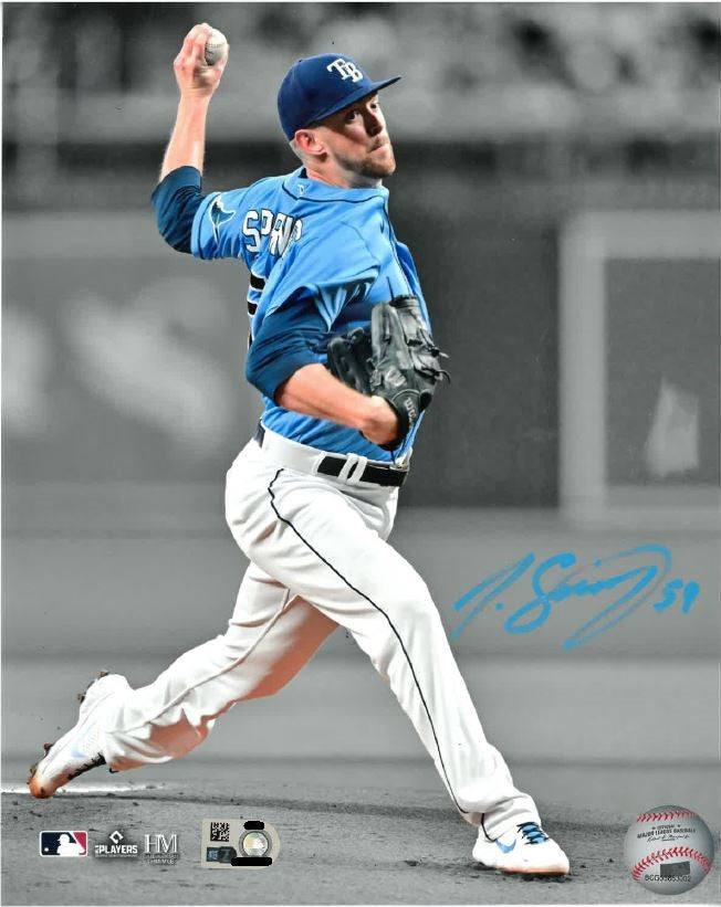 RAYS JEFFREY SPRINGS AUTOGRAPHED COLOR POP PHOTO - The Bay Republic | Team Store of the Tampa Bay Rays & Rowdies