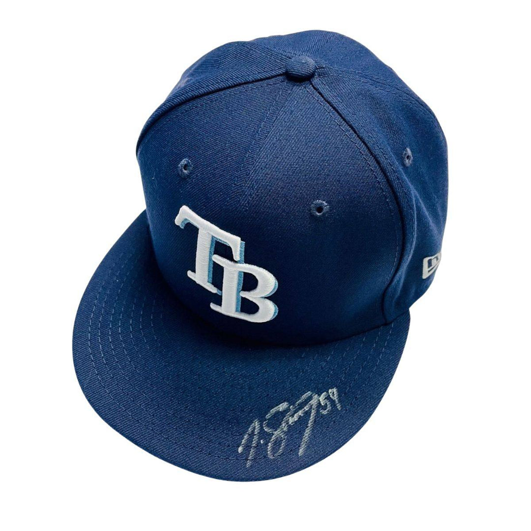 RAYS JEFFREY SPRINGS GAME-USED AUTHENTIC AUTOGRAPHED JACKIE ROBINSON DAY HAT - The Bay Republic | Team Store of the Tampa Bay Rays & Rowdies