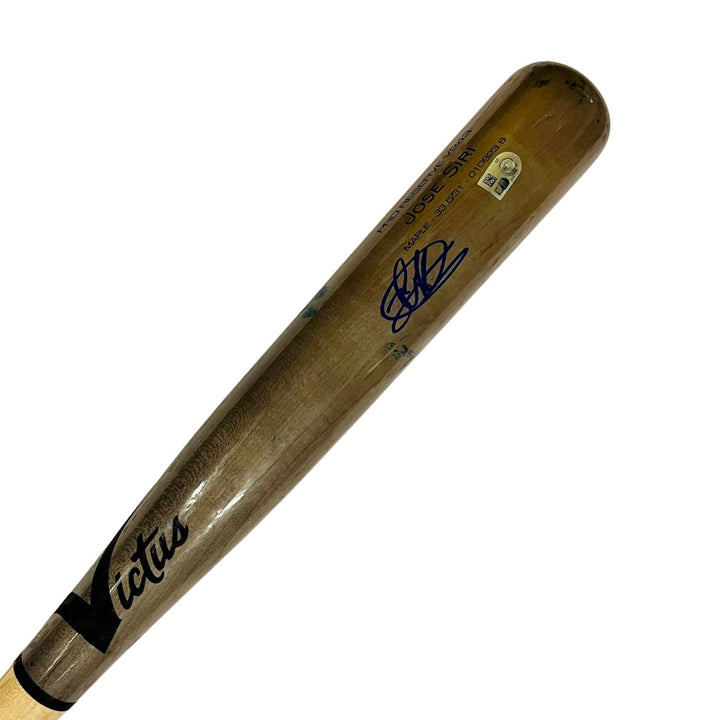 Rays Jose Siri Game Used Autographed Broken Bat