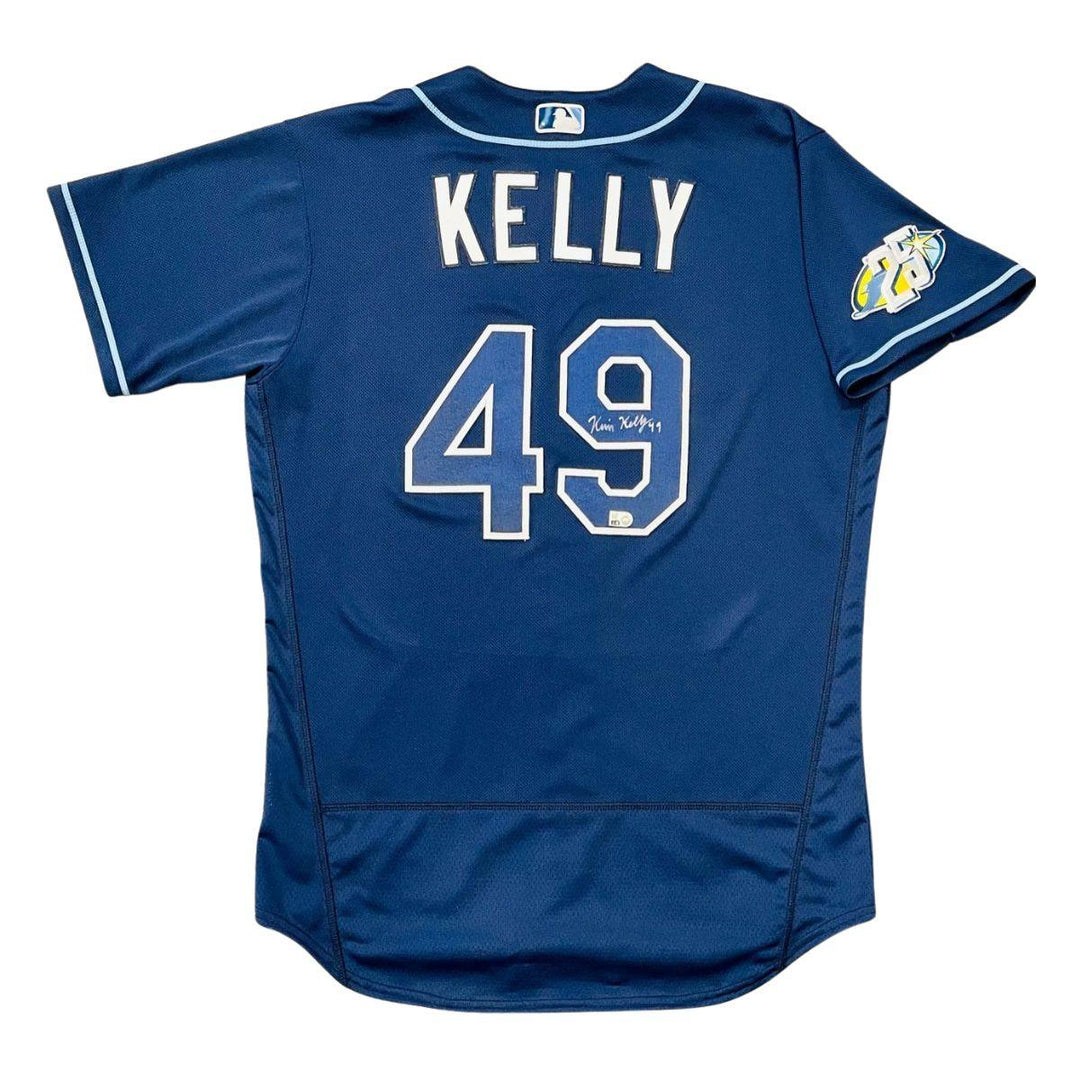 Rays Kevin Kelly Team Issued Authentic Autographed Navy Jersey - The Bay Republic | Team Store of the Tampa Bay Rays & Rowdies