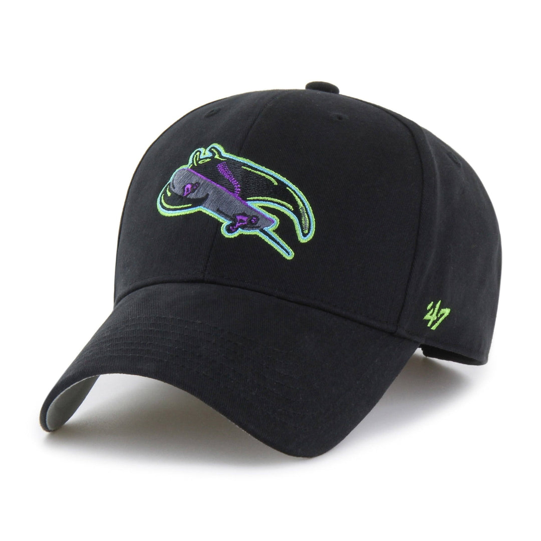 Rays Kids '47 Brand Black City Connect Skateray MVP Adjustable Hat - The Bay Republic | Team Store of the Tampa Bay Rays & Rowdies