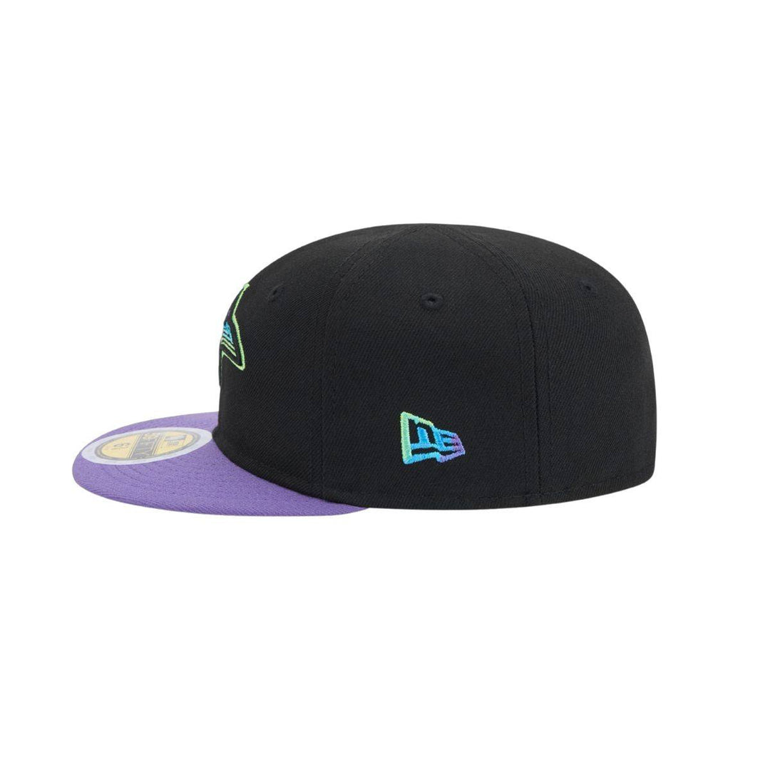 Rays Kids New Era Black Purple City Connect On Field 59Fifty Fitted Hat - The Bay Republic | Team Store of the Tampa Bay Rays & Rowdies