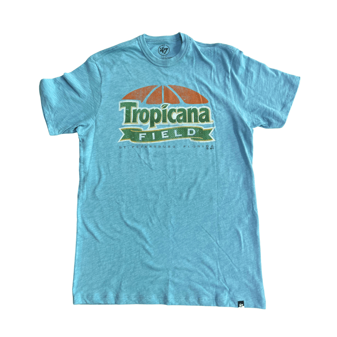 RAYS LIGHT BLUE TROPICANA FIELD 47 BRAND SHORT SLEEVE T-SHIRT - The Bay Republic | Team Store of the Tampa Bay Rays & Rowdies