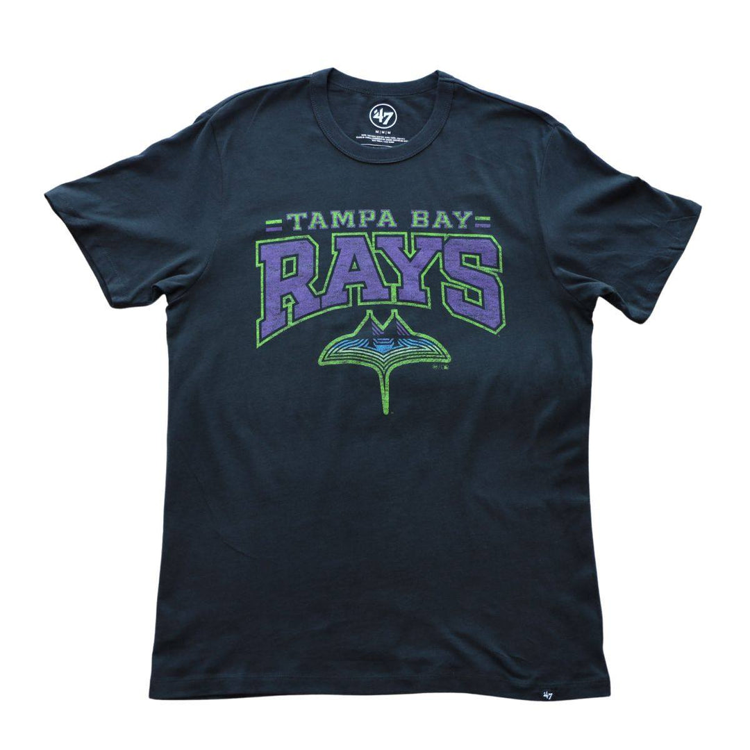Rays Men's '47 Brand Grey City Connect Skyray Arch T-Shirt - The Bay Republic | Team Store of the Tampa Bay Rays & Rowdies