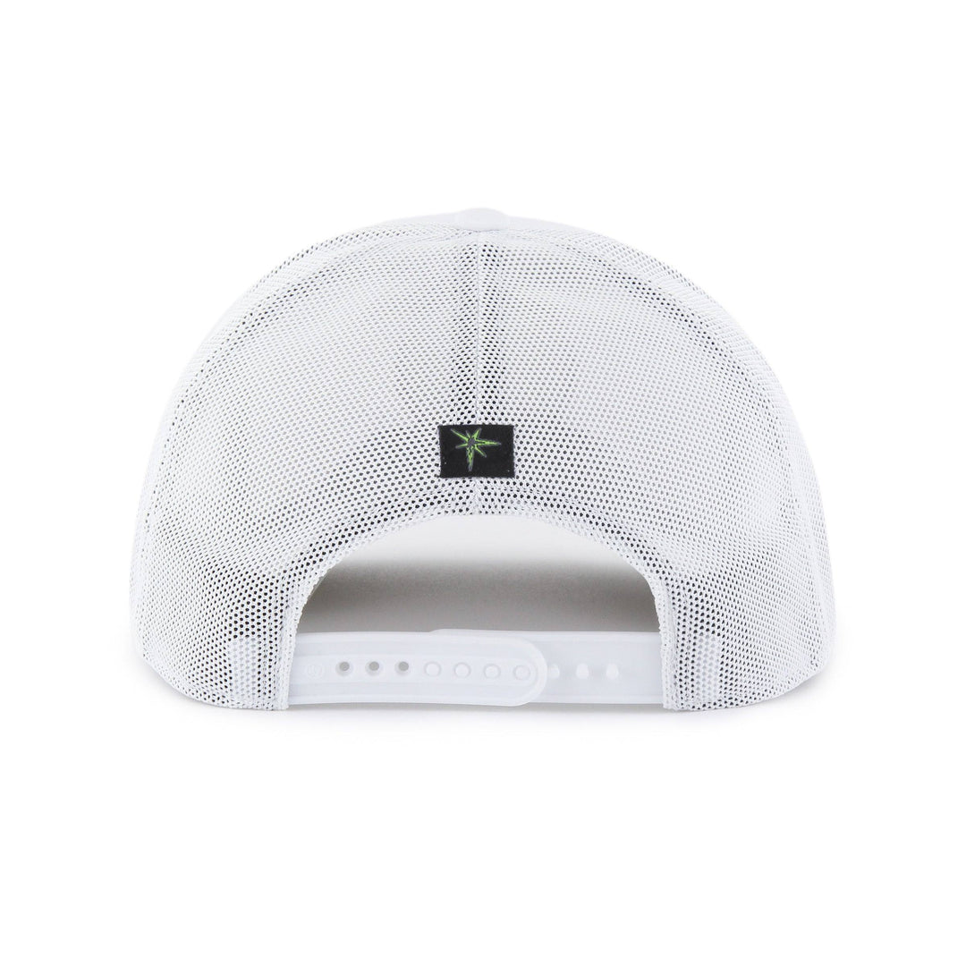 Rays Men's '47 Brand White Purple City Connect Fairway Skyray Trucker Adjustable Hat - The Bay Republic | Team Store of the Tampa Bay Rays & Rowdies