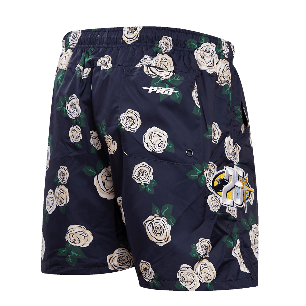 RAYS MEN'S NAVY 25TH ANNIVERSARY ROSES PROMAX SHORTS - The Bay Republic | Team Store of the Tampa Bay Rays & Rowdies