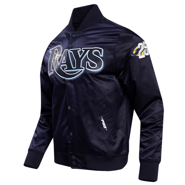 Rays Men s Pro Standard Navy 25th Anniversary Satin Jacket The Bay Republic