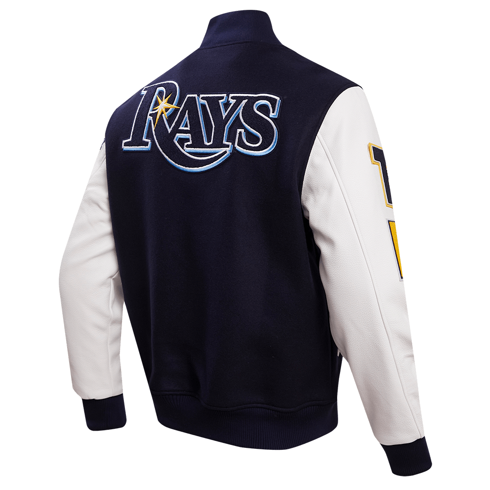 Rays Men's Pro Standard Navy & White RFC Wool Varsity Letterman Jacket ...