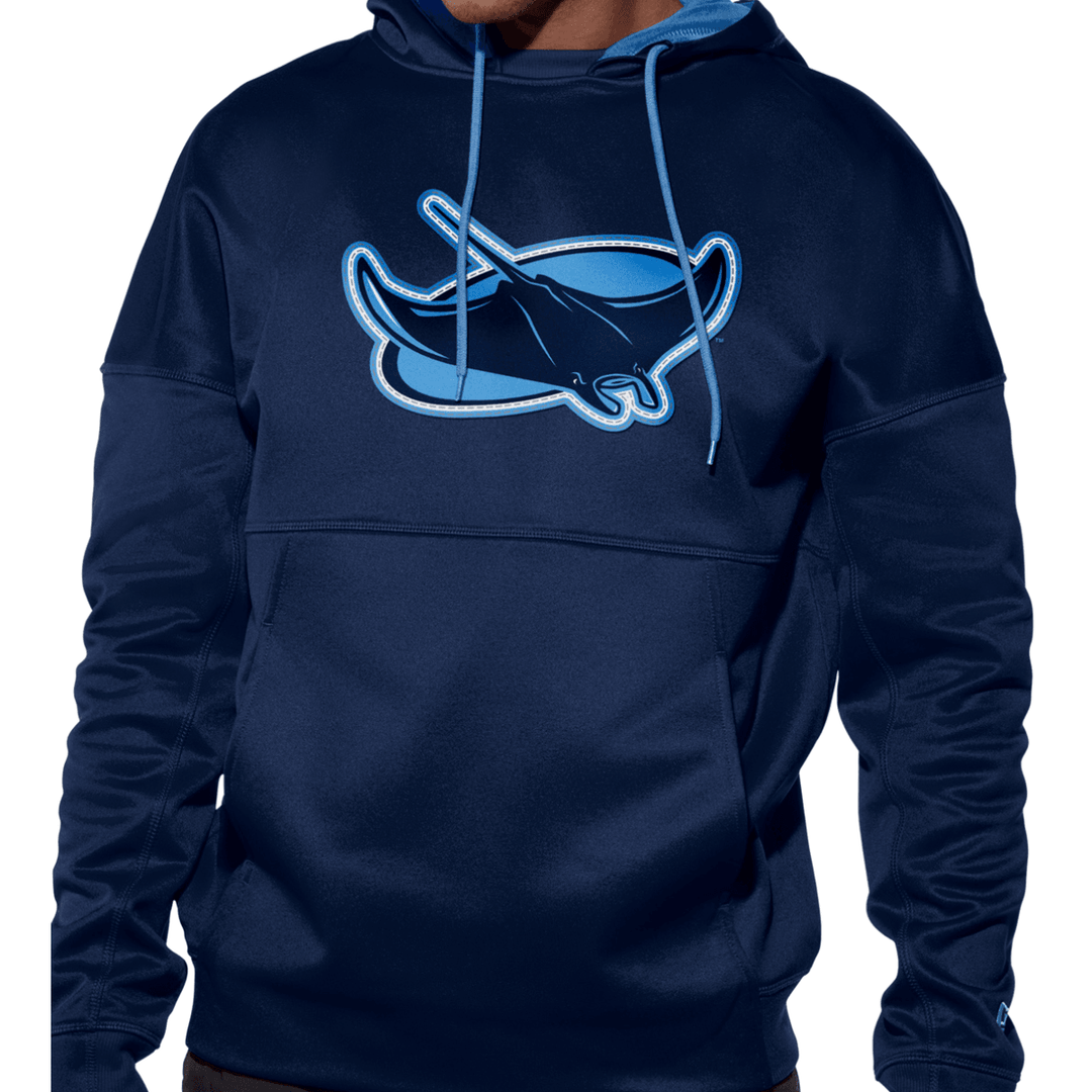 Rays Men's New Era Navy Clubhouse Alt Hoodie - The Bay Republic | Team Store of the Tampa Bay Rays & Rowdies