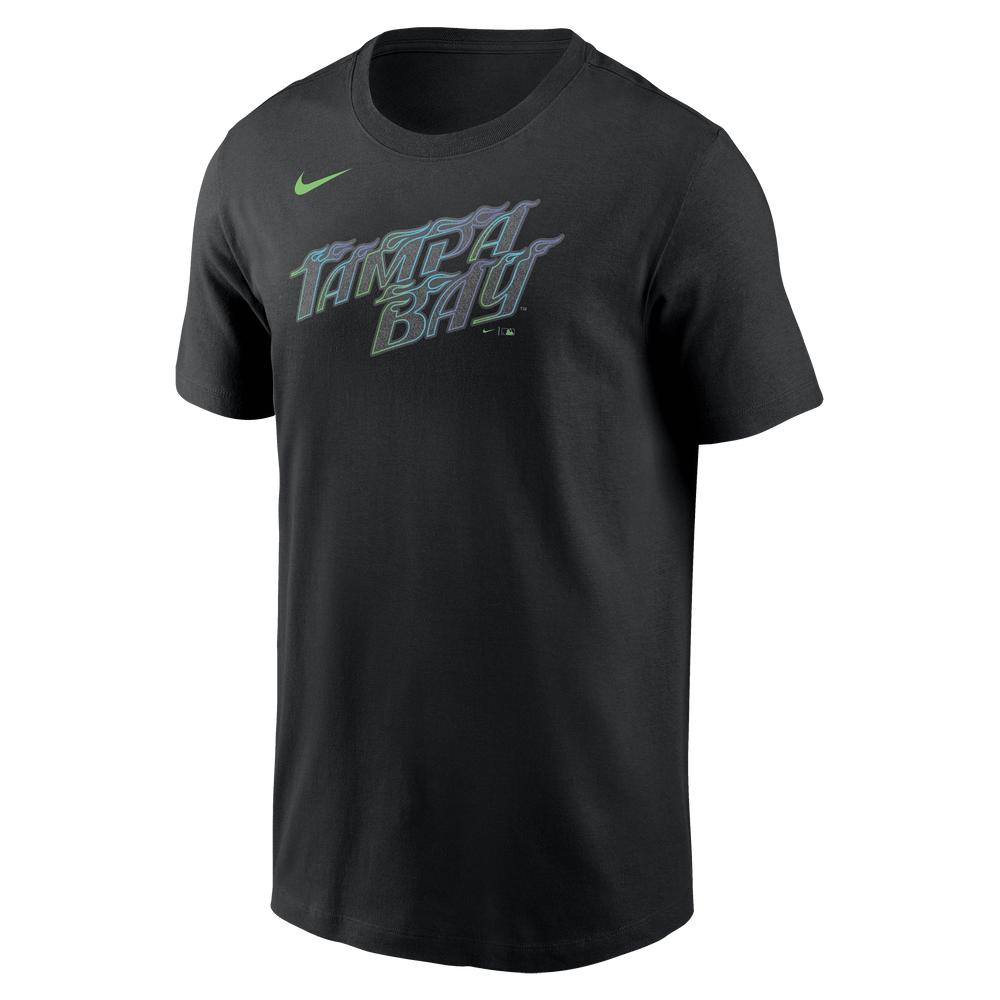 Rays Men's Nike Black City Connect Tampa Bay Wordmark T-Shirt - The Bay Republic | Team Store of the Tampa Bay Rays & Rowdies