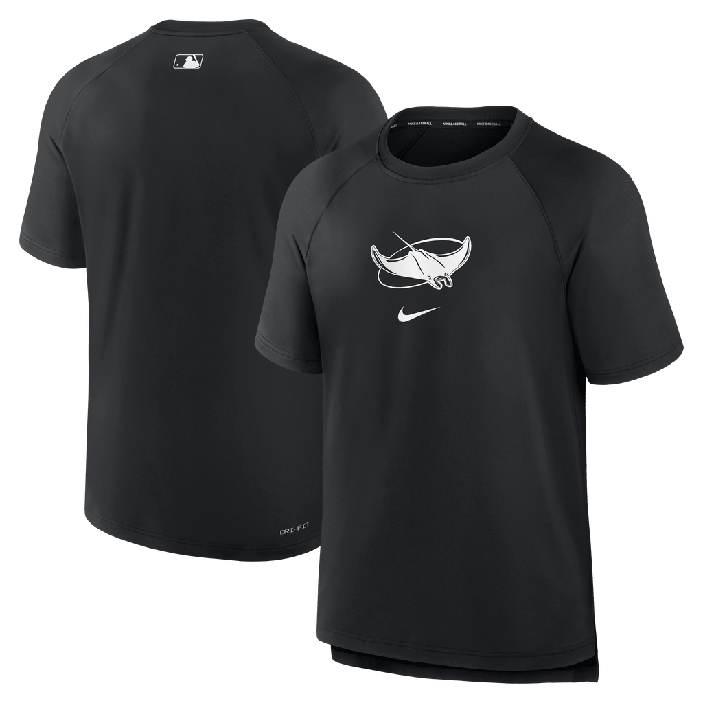 Rays Men's Nike Black Devil Rays Alt Pregame Authentic Collection