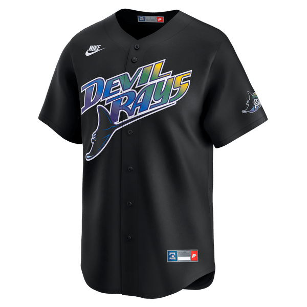 【未使用タグ付】NIKE Tampa Bay Rays ユニフォーム Rays Men's Nike Black Devil Rays Cooperstown Vapor Limited Jersey