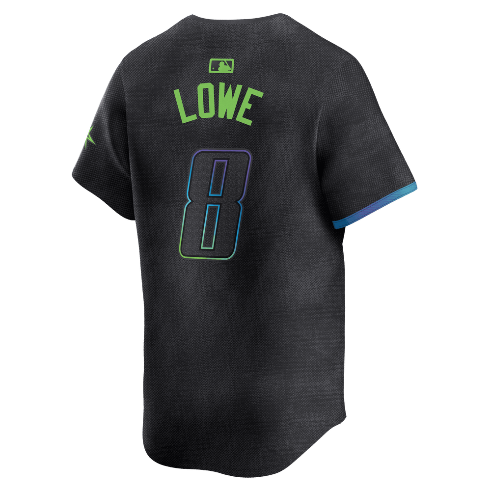 Rays Men's Nike Charcoal Grey Brandon Lowe City Connect Limited Replica Jersey - The Bay Republic | Team Store of the Tampa Bay Rays & Rowdies