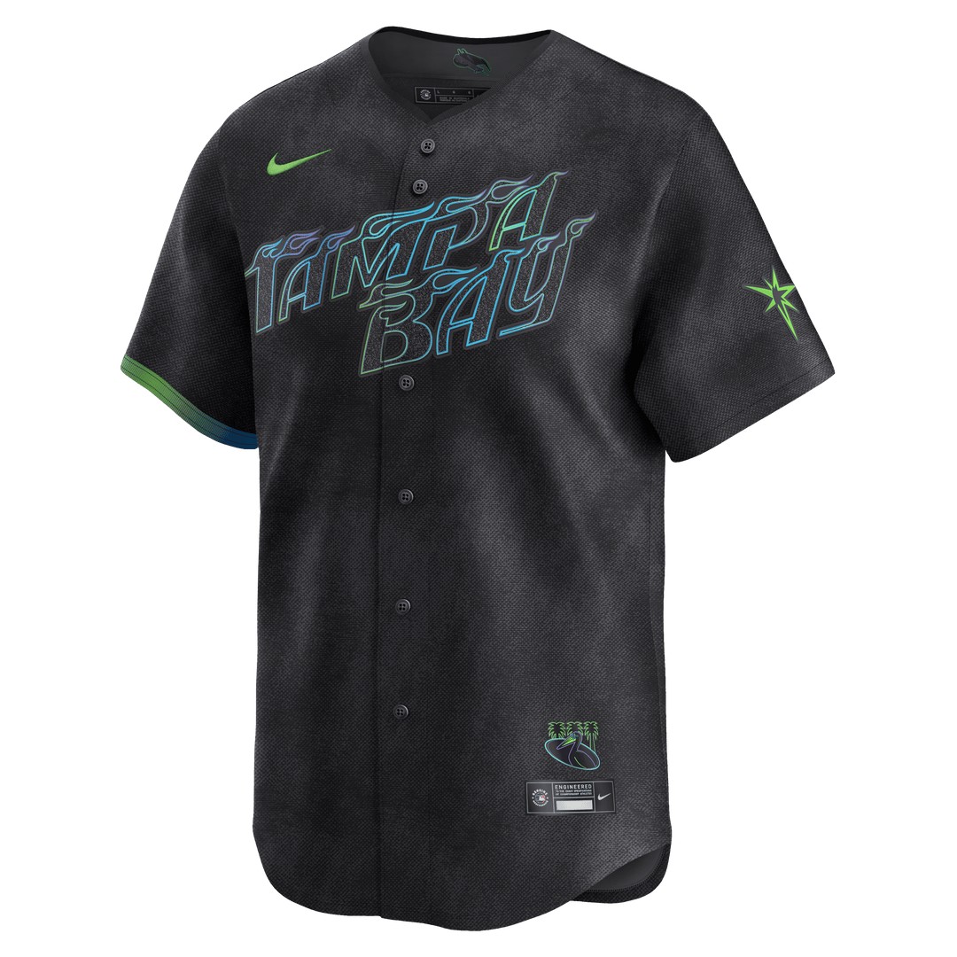 【NIKE】Tampa Bay Rays Fashion Club Tampa Bay Rays Nike Charcoal Grey Brandon Lowe City Connect