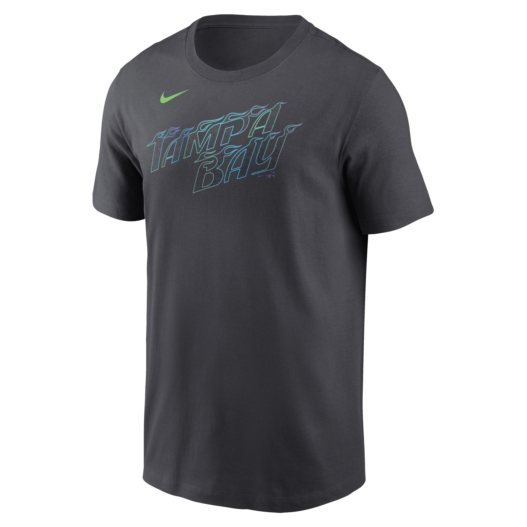 Rays Men's Nike Charcoal Grey City Connect T-Shirt | The Bay Republic