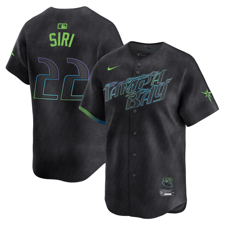 Rays Men's Nike Charcoal Grey Jose Siri City Connect Limited Replica Jersey - The Bay Republic | Team Store of the Tampa Bay Rays & Rowdies