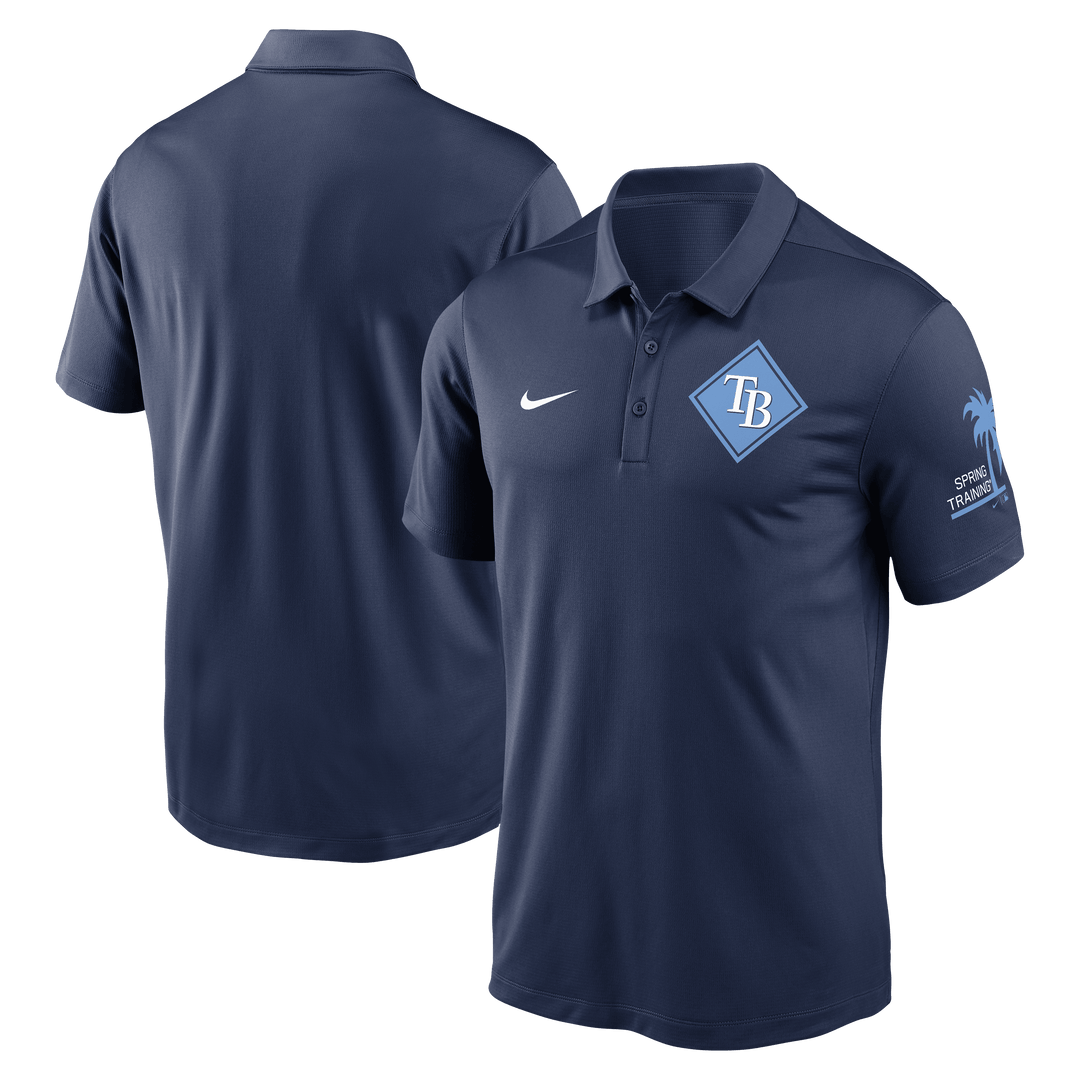 Rays Men's Nike Navy 2024 Spring Training Dri Fit Polo - The Bay Republic | Team Store of the Tampa Bay Rays & Rowdies
