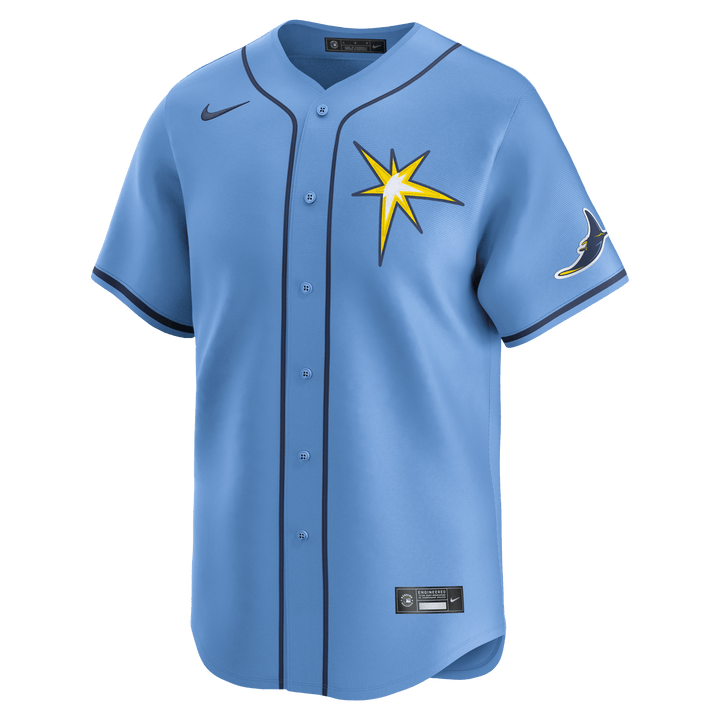 Rays Men's Nike Valor Blue Burst Vapor Limited Jersey - The Bay Republic | Team Store of the Tampa Bay Rays & Rowdies