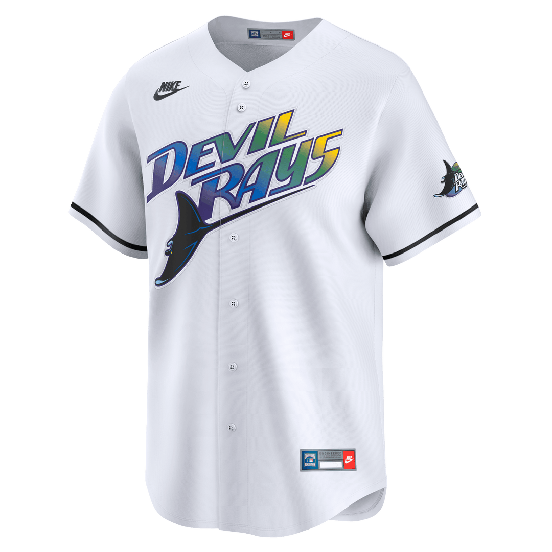 Rays Men's Nike White Devil Rays McGriff Cooperstown Vapor Limited Jersey - The Bay Republic | Team Store of the Tampa Bay Rays & Rowdies