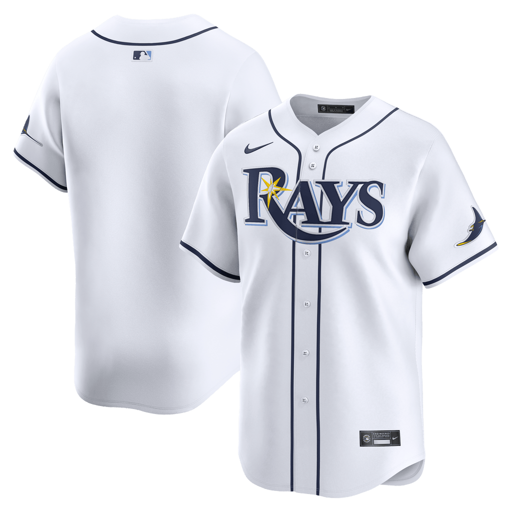 Rays Men's Nike White Vapor Limited Replica Jersey The Bay