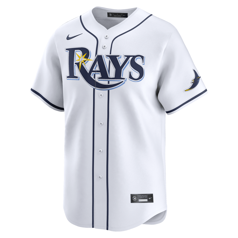 Rays Men's Nike White Vapor Limited Jersey - The Bay Republic | Team Store of the Tampa Bay Rays & Rowdies