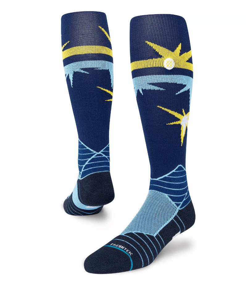 Rays Men's Stance Navy Burst Baseball Socks - The Bay Republic | Team Store of the Tampa Bay Rays & Rowdies