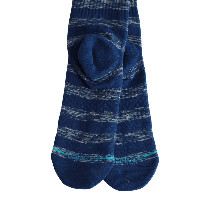 RAYS NAVY AND GREY STRIPES TWIST CREW STANCE CASUAL SOCKS - The Bay Republic | Team Store of the Tampa Bay Rays & Rowdies