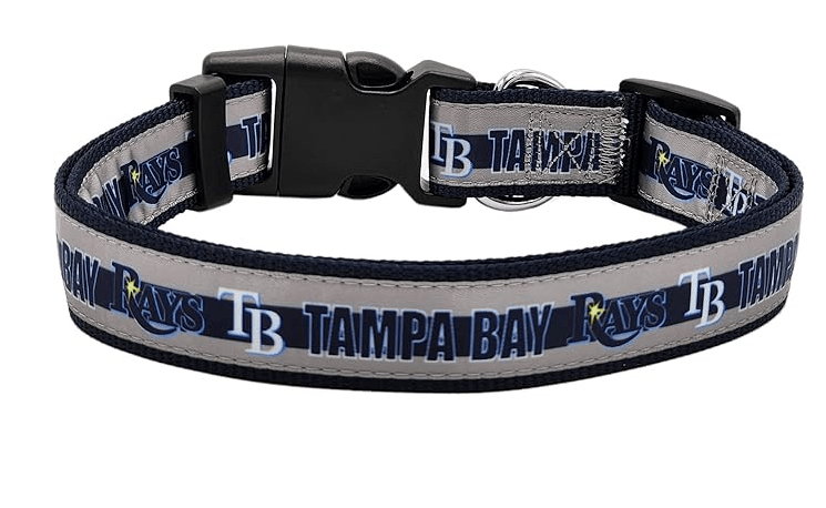 Rays Navy Blue Satin Pet Collar - The Bay Republic | Team Store of the Tampa Bay Rays & Rowdies
