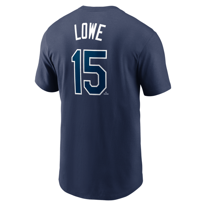 RAYS NAVY JOSH LOWE NAME AND NUMBER NIKE T-SHIRT - The Bay Republic | Team Store of the Tampa Bay Rays & Rowdies