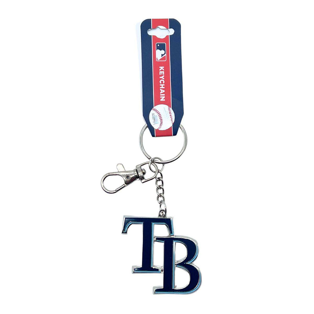 RAYS NAVY TB LOGO KEYCHAIN - The Bay Republic | Team Store of the Tampa Bay Rays & Rowdies