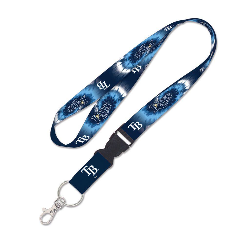 RAYS NAVY TIE DYE GREY TB AND WORDMARK LANYARD - The Bay Republic | Team Store of the Tampa Bay Rays & Rowdies