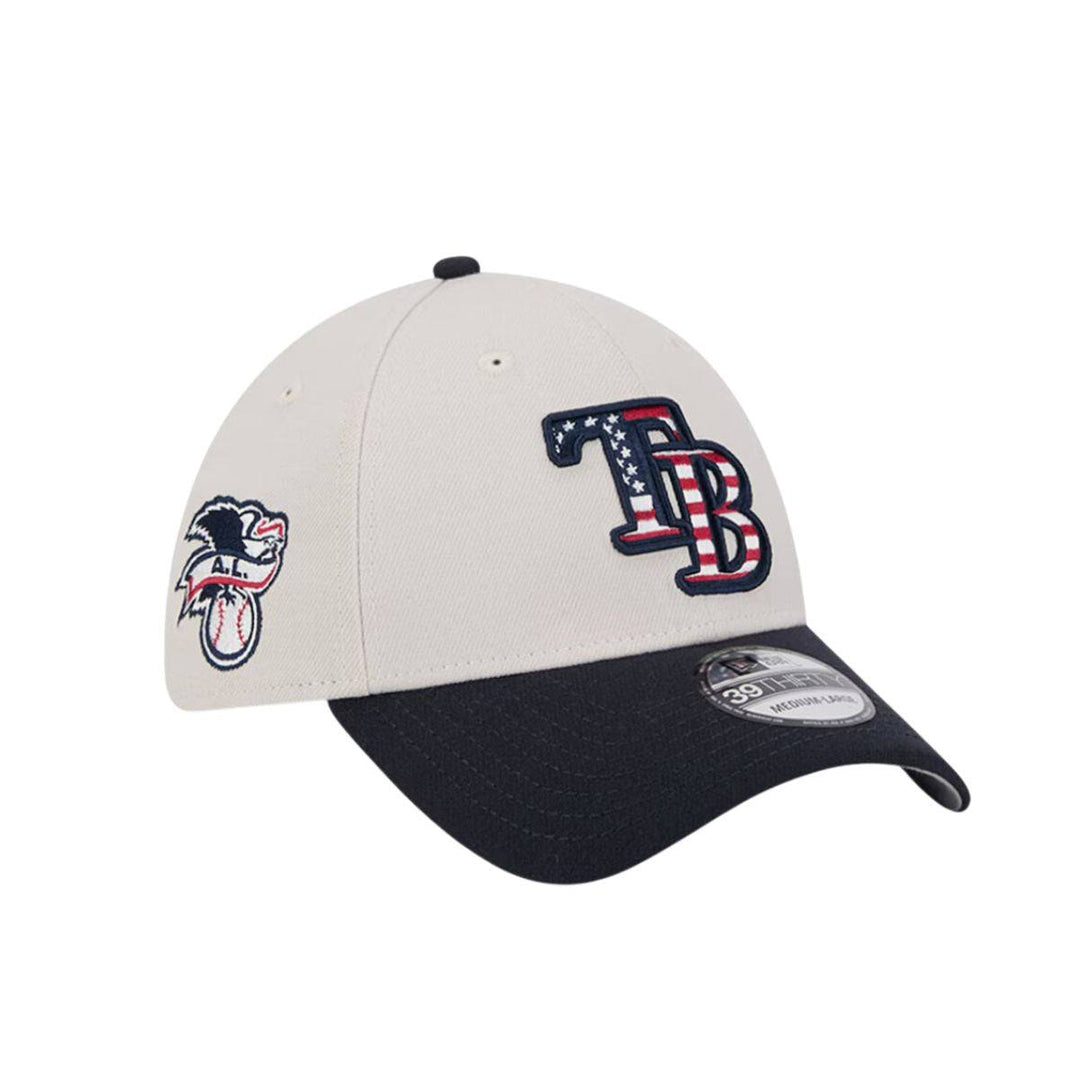 Rays New Era 2024 TB July Fourth 39Thirty Flex Fit Hat - The Bay Republic | Team Store of the Tampa Bay Rays & Rowdies