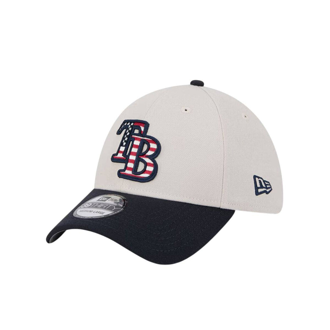 Rays New Era 2024 TB July Fourth 39Thirty Flex Fit Hat - The Bay Republic | Team Store of the Tampa Bay Rays & Rowdies