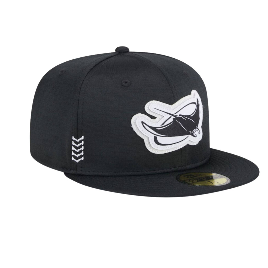 Rays New Era Black Alt 2024 Clubhouse 59Fifty Fitted Hat - The Bay Republic | Team Store of the Tampa Bay Rays & Rowdies