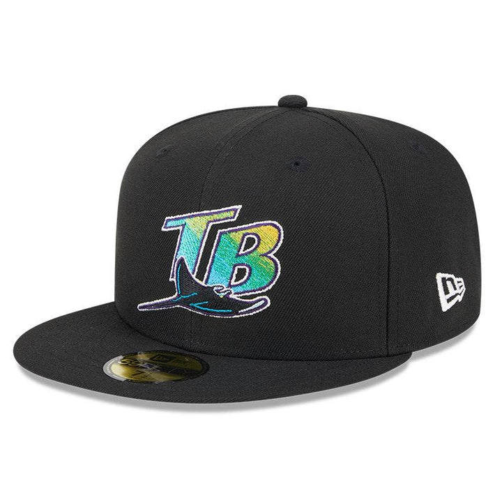 Rays New Era TB Coop Black 59Fifty Fitted Hat