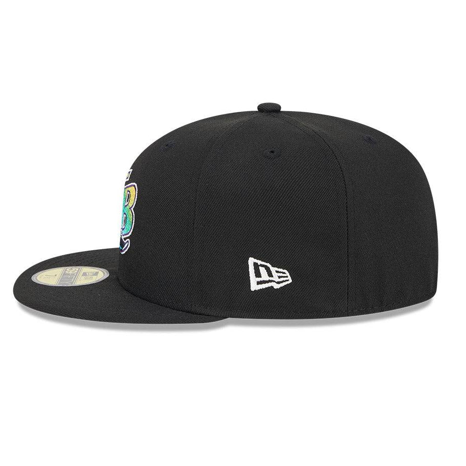 Rays New Era TB Coop Black 59Fifty Fitted Hat