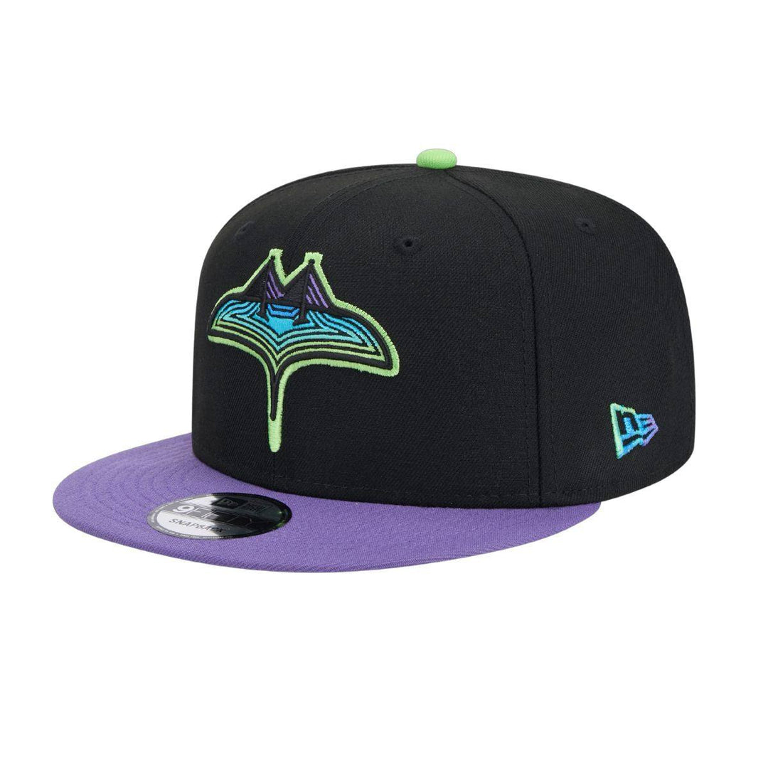 Rays New Era Black Purple City Connect 9Fifty Snapback Hat - The Bay Republic | Team Store of the Tampa Bay Rays & Rowdies