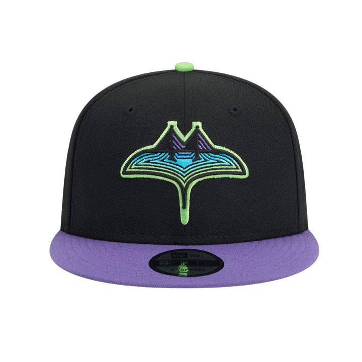 Rays New Era Black Purple City Connect 9Fifty Snapback Hat - The Bay Republic | Team Store of the Tampa Bay Rays & Rowdies