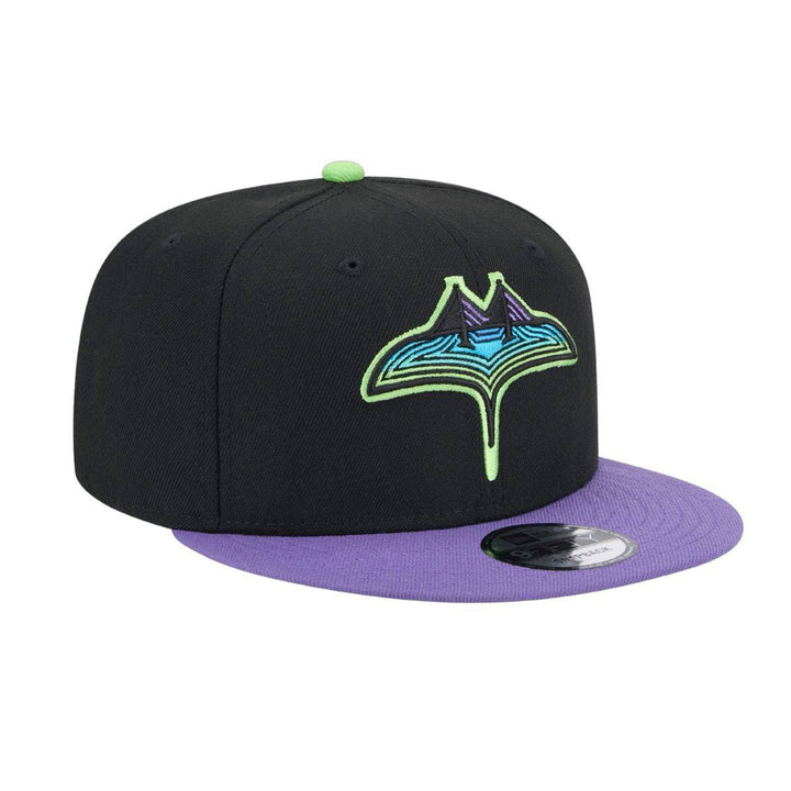 Rays New Era Black Purple City Connect 9Fifty Snapback Hat - The Bay Republic | Team Store of the Tampa Bay Rays & Rowdies