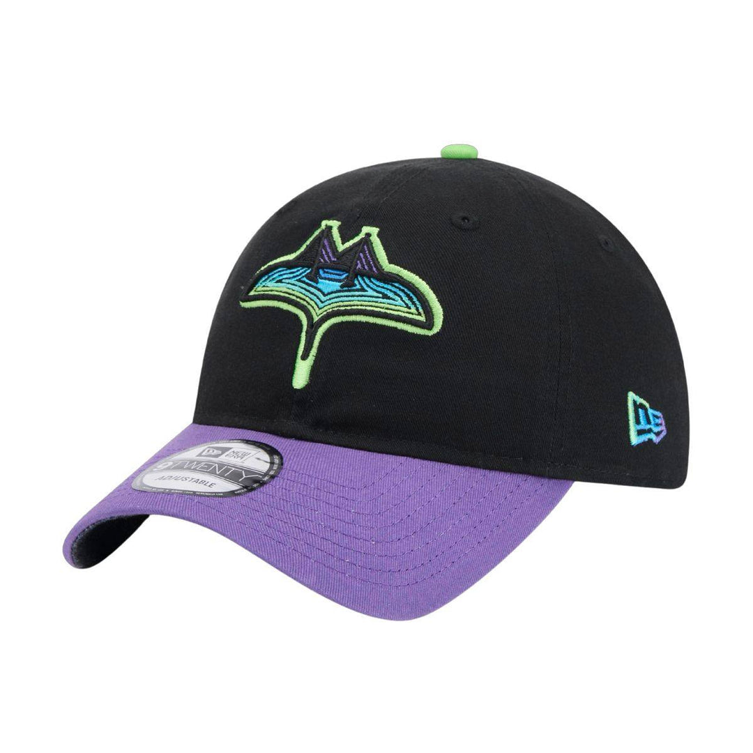 Rays New Era Black Purple City Connect 9Twenty Adjustable Hat - The Bay Republic | Team Store of the Tampa Bay Rays & Rowdies