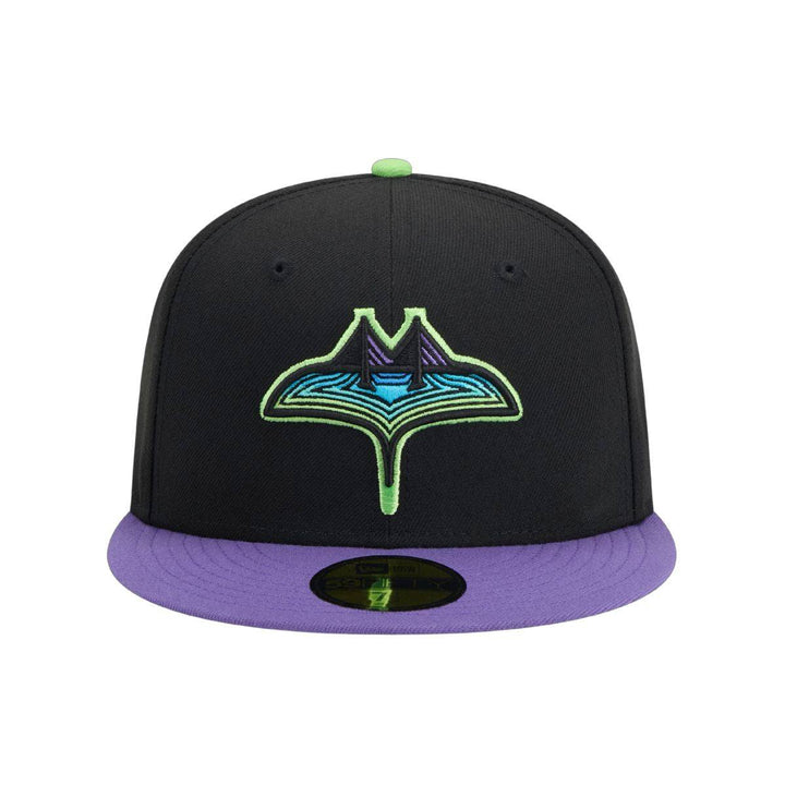 Rays New Era Black Purple City Connect On Field 59Fifty Fitted Hat - The Bay Republic | Team Store of the Tampa Bay Rays & Rowdies