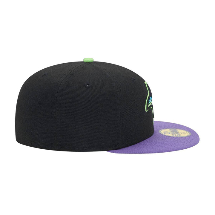 Rays New Era Black Purple City Connect On Field 59Fifty Fitted Hat - The Bay Republic | Team Store of the Tampa Bay Rays & Rowdies