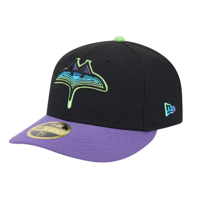 Rays New Era Black Purple City Connect On Field Low Profile 59Fifty Fitted Hat - The Bay Republic | Team Store of the Tampa Bay Rays & Rowdies