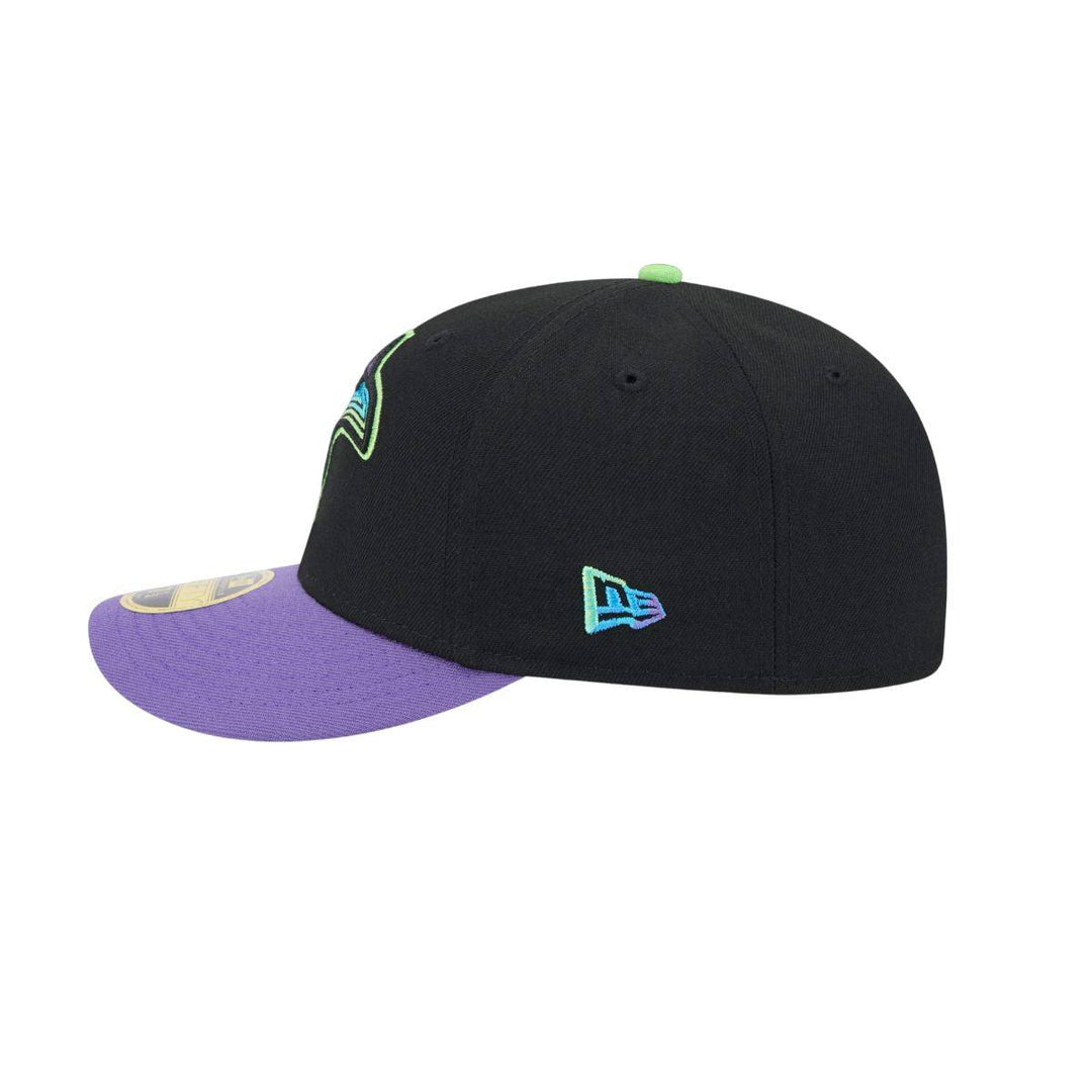 Rays New Era Black Purple City Connect On Field Low Profile 59Fifty Fitted Hat - The Bay Republic | Team Store of the Tampa Bay Rays & Rowdies