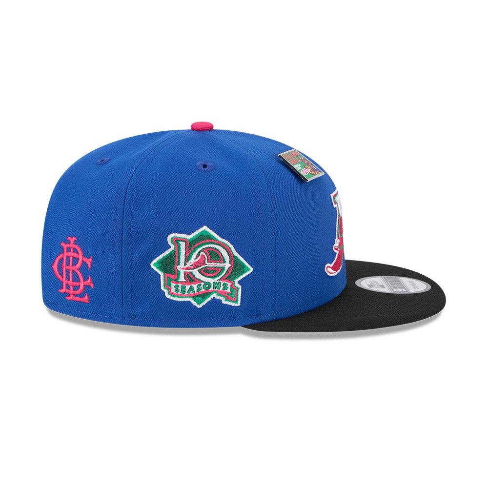 Rays New Era Blue Black Big League Chew Watermelon 9Fifty Snapback Hat - The Bay Republic | Team Store of the Tampa Bay Rays & Rowdies