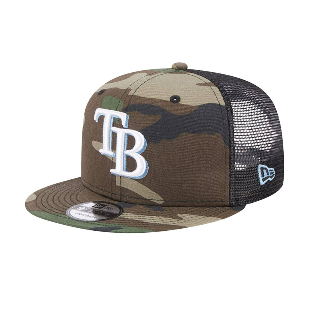 Rays New Era Camo TB 9Fifty Snapback Trucker Hat - The Bay Republic | Team Store of the Tampa Bay Rays & Rowdies