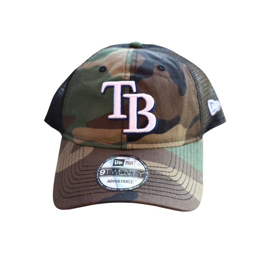 Rays New Era Camo TB 9Twenty Adjustable Trucker Hat - The Bay Republic | Team Store of the Tampa Bay Rays & Rowdies